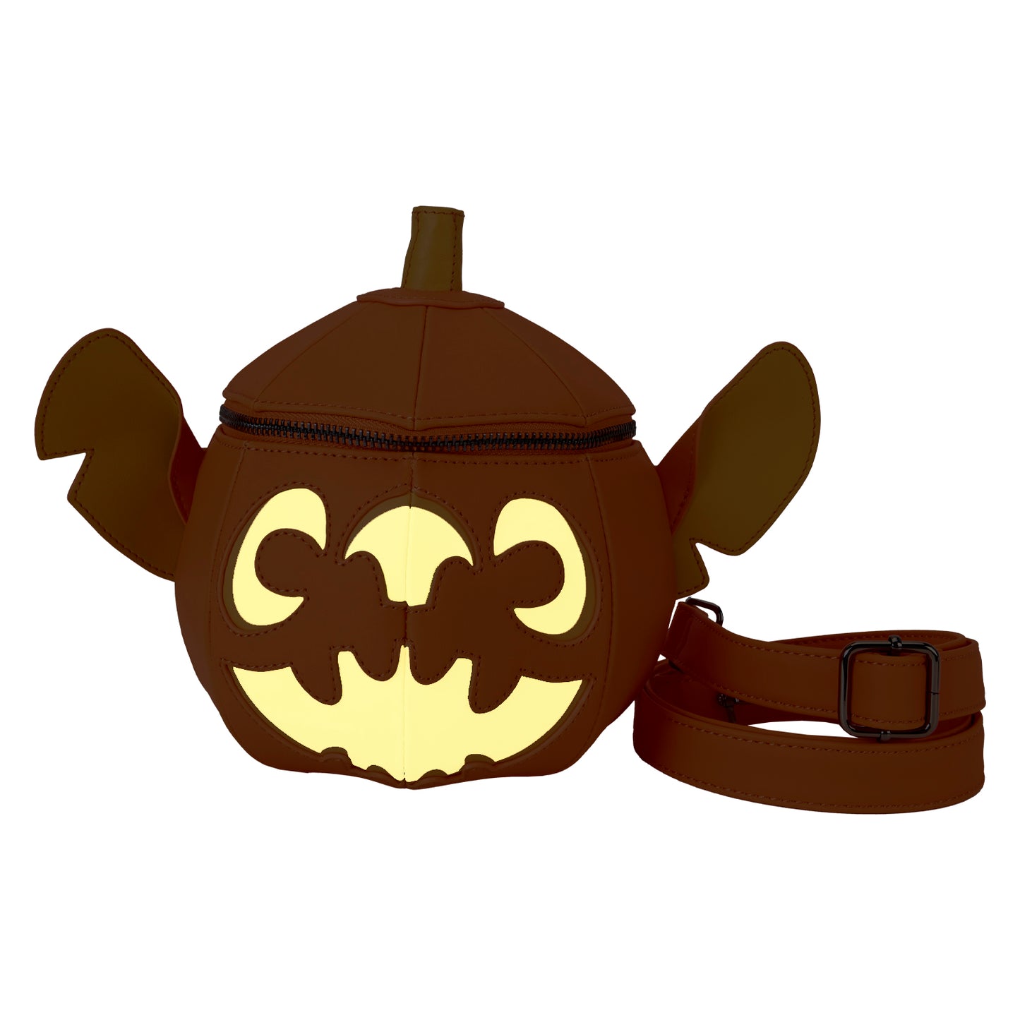 Disney: Stitch Figural Pumpkin Crossbody Bag