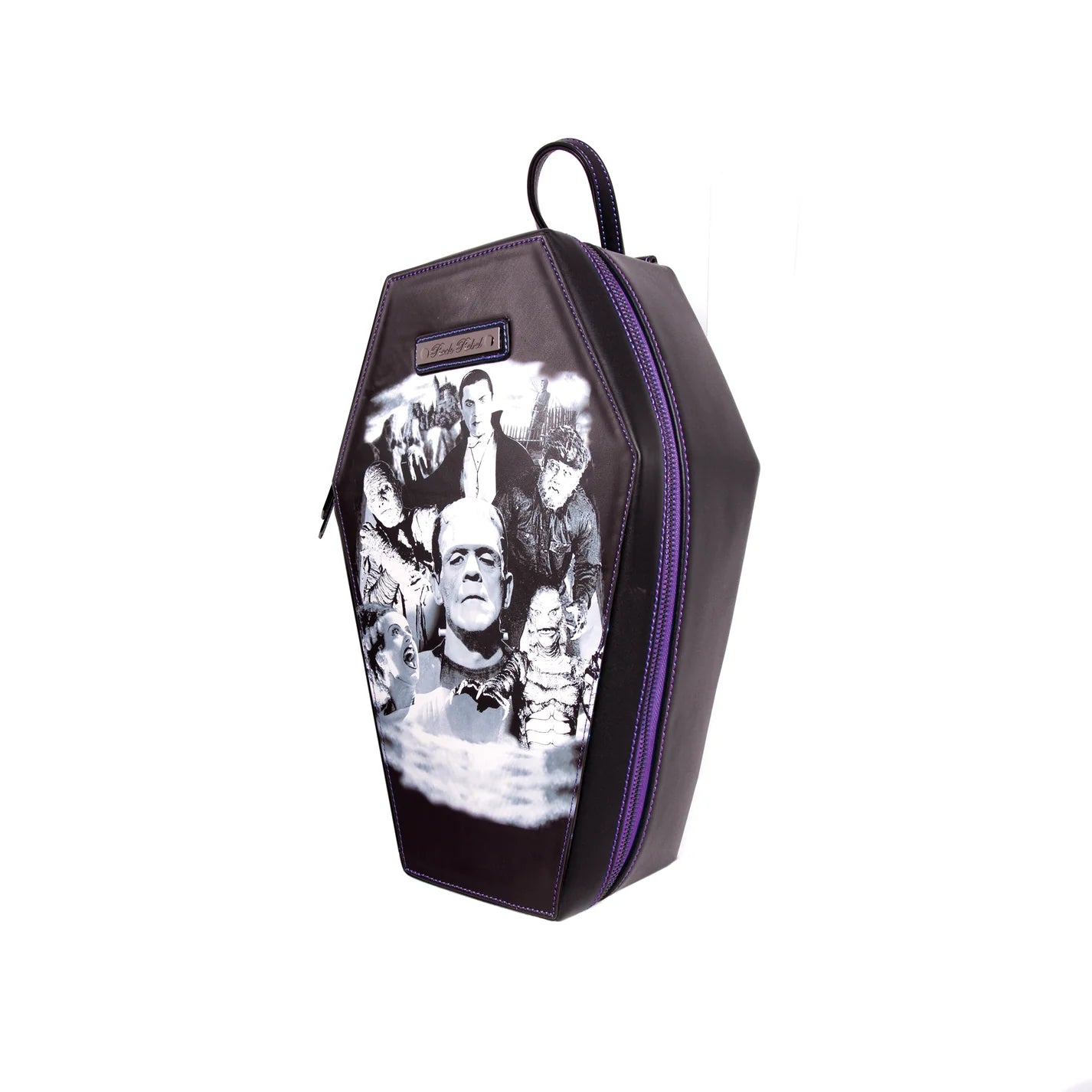 Rock Rebel: Monster Collage Coffin Backpack