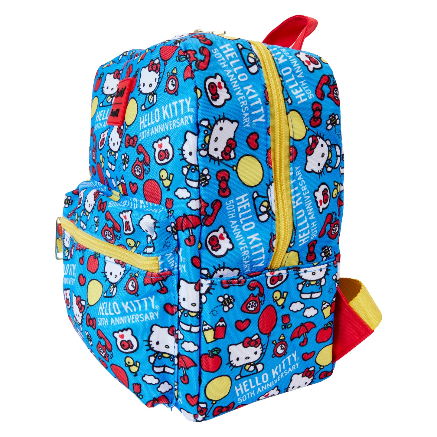 Hello Kitty: Hello Kitty 50th Anniversary Classic AOP Nylon Square Mini Backpack