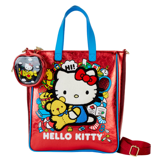 Hello Kitty: Hello Kitty 50th Anniversary Classic Metallic Tote Bag with Coin Bag