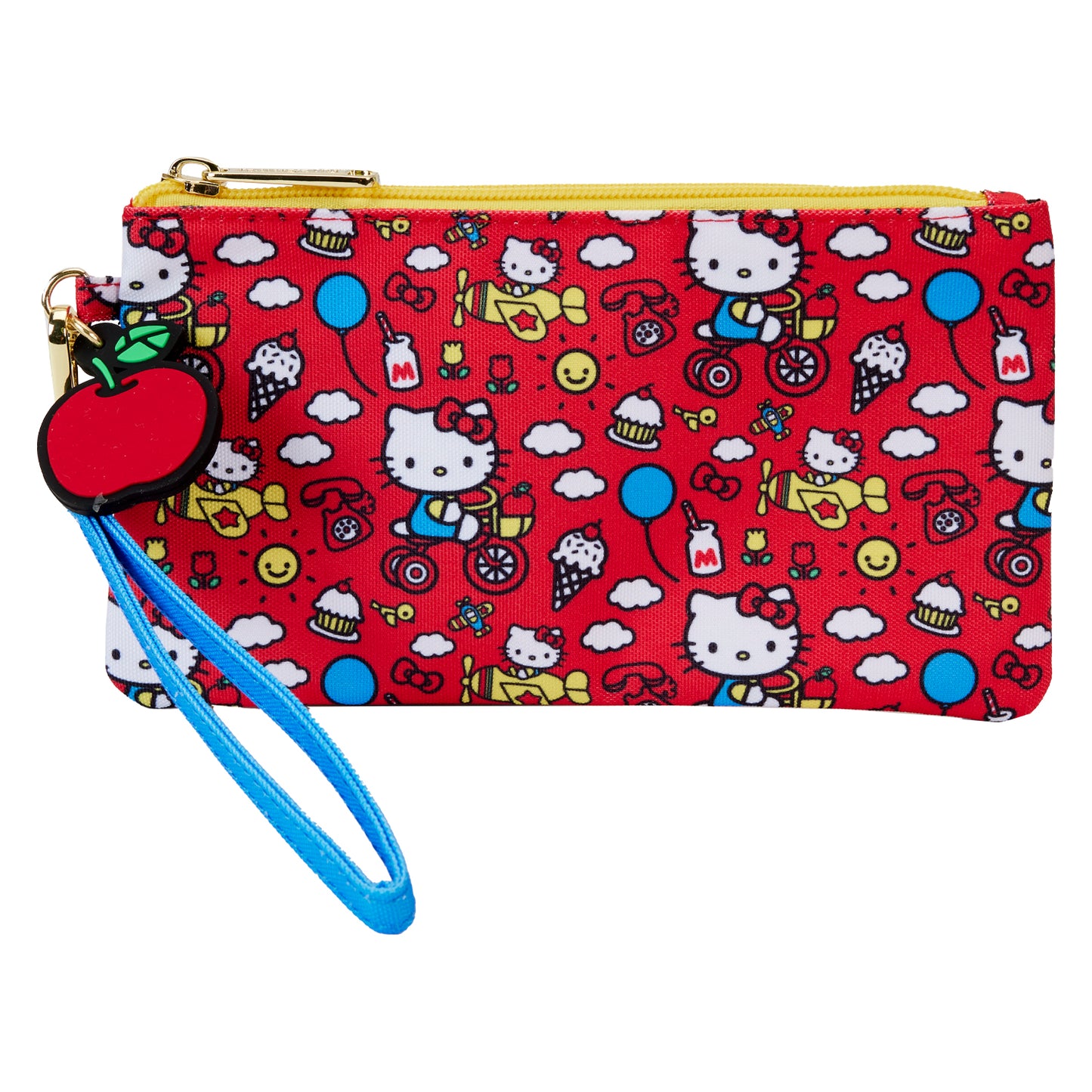 Hello Kitty: Hello Kitty 50th Anniversary Classic AOP Nylon Pouch Wristlet