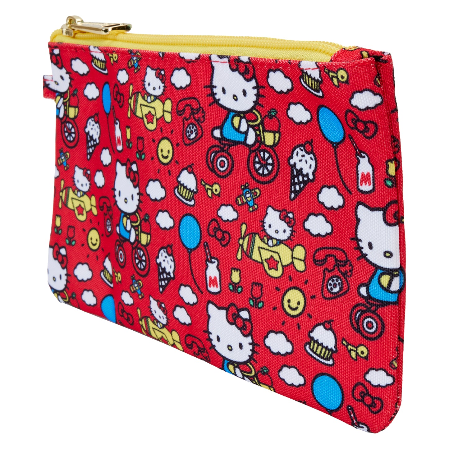 Hello Kitty: Hello Kitty 50th Anniversary Classic AOP Nylon Pouch Wristlet