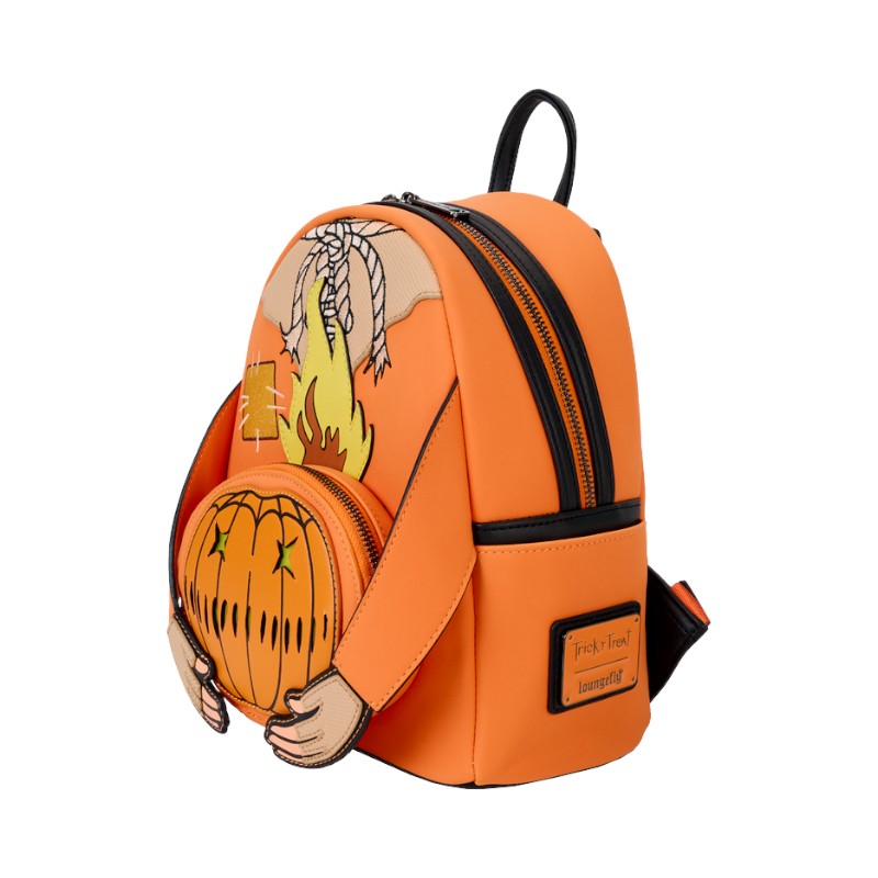 anime loungefly mini backpack Loungefly Trick †R Treat Flaming Head Sam Mini Backpack