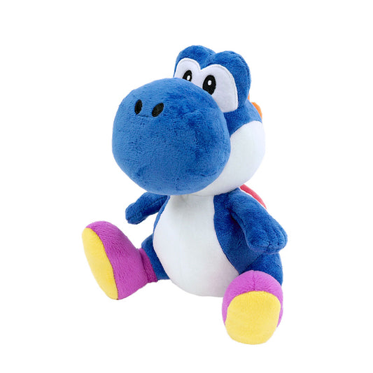 Dark Blue Yoshi 8 Inch Plush by Little Buddy Toys - Front View