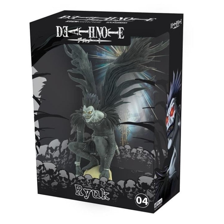 GG Anime Collectibles Death Note Ryuk statue, a 12-inch collectible figure with black wings and a menacing grin.
