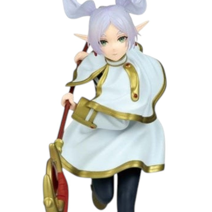 GG Anime Collectibles Frieren Maximatic Figure, white robe with gold trim, holding a staff.