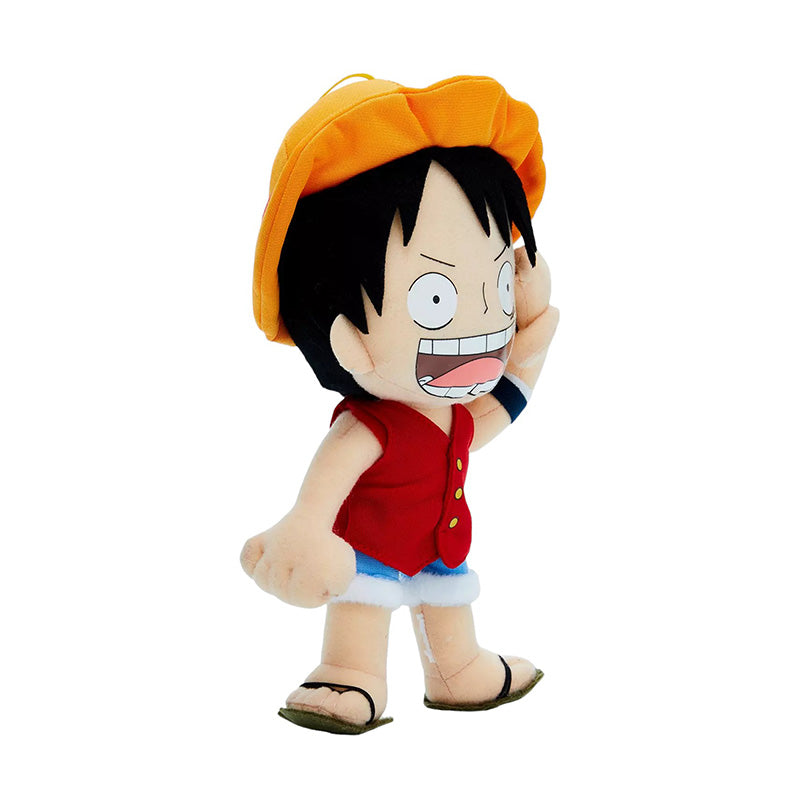 "One Piece Monkey D. Luffy 10 Inch Plush - Side View"