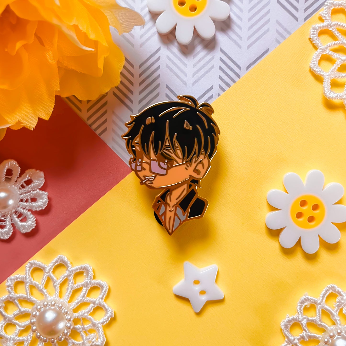 Stampede Wolfwood Enamel Pins