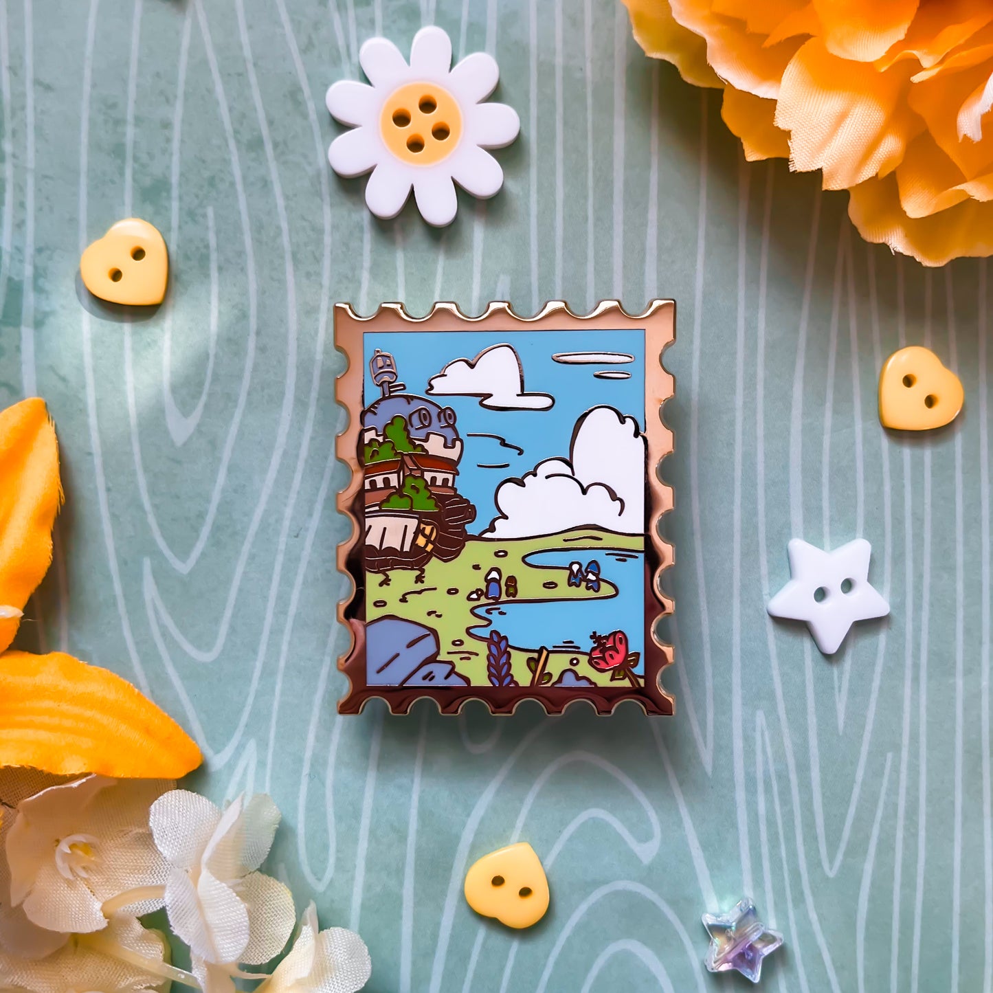 Howl's Moving Castle Enamel Pins