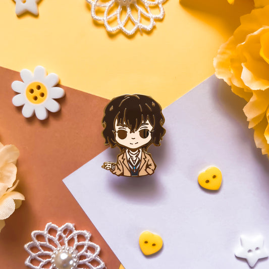 Osamu Dazai Enamel Pin